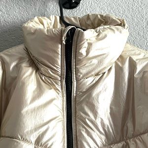 Gold puffer jacket